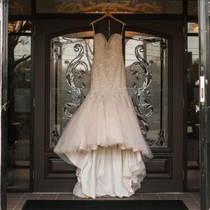 Allure blush wedding dress